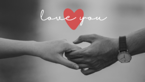 man and woman hands touching